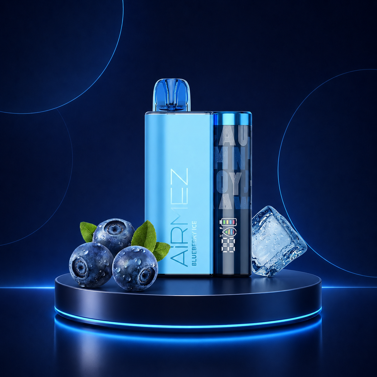 AirMez Blueberry Ice Einweg Vape 12000 Zuege 2 Prozent